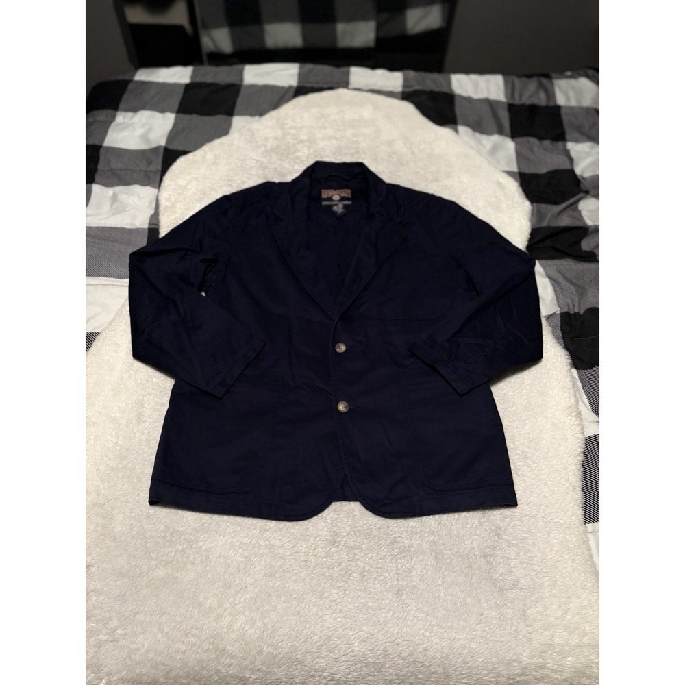 Duluth Trading Co Men's Navy Blue Utility Chore Jacket Men's Size Large Button